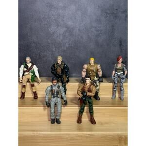 Lanard The CORPS Action Figures Mixed Lot Of 6- 2000s - 4”